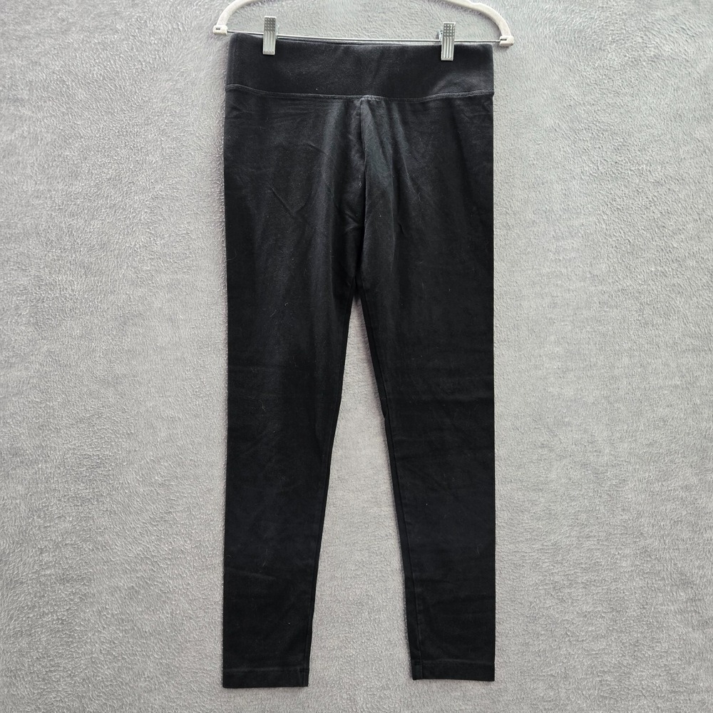 PINK Victoria's Secret Women Activewear Pants Medium Black Leggings 27 in Inseam